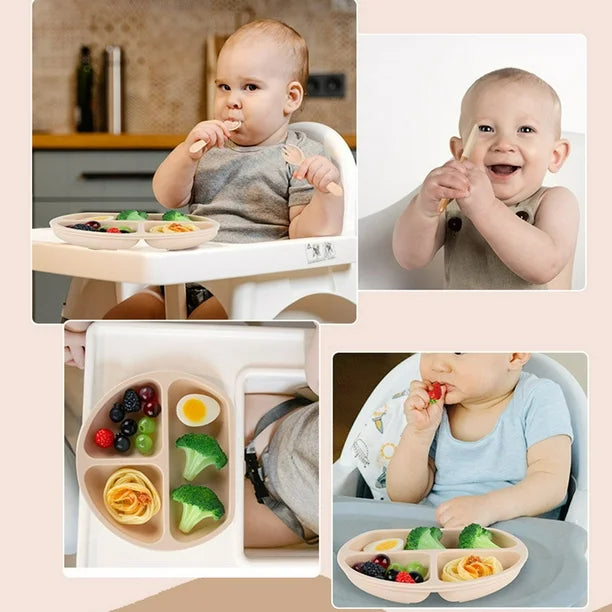 4pcs Silicone Baby Feeding Set