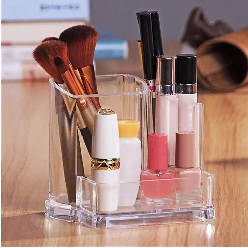 Acrylic Multi-Section Beauty Organizer