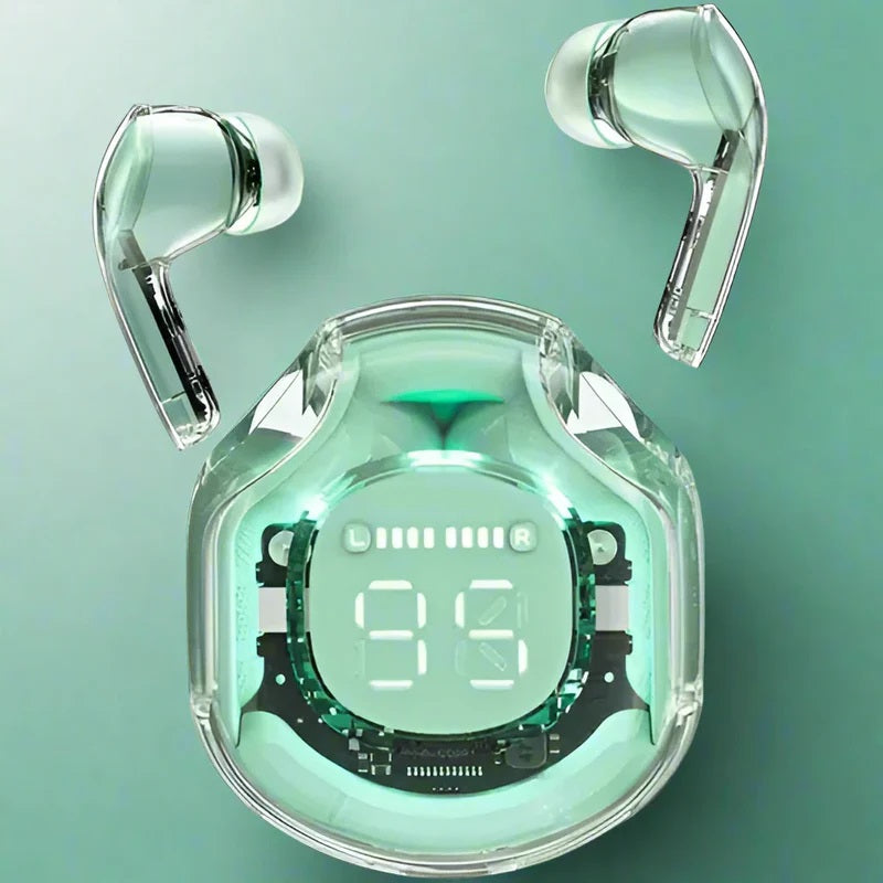 Air 39 Pro Transparent Wireless Earbuds | A39 Bluetooth 5.3 Headset | HiFi AirBuds with Deep Bass & Touch Control