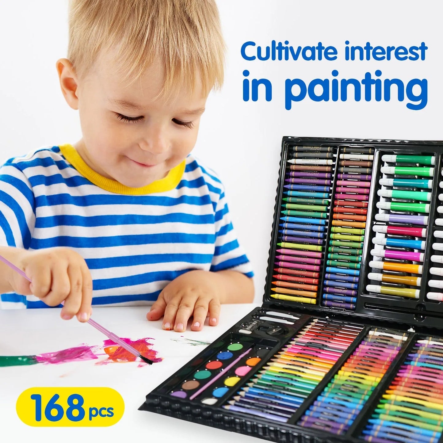 168PCs Kids Drawing & Painting Set
