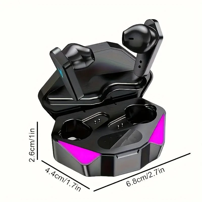 2024 Futuristic Black Wireless Earbuds