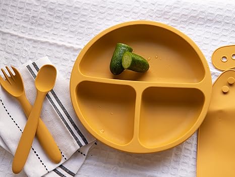 4pcs Silicone Baby Feeding Set