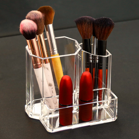 Acrylic Multi-Section Beauty Organizer