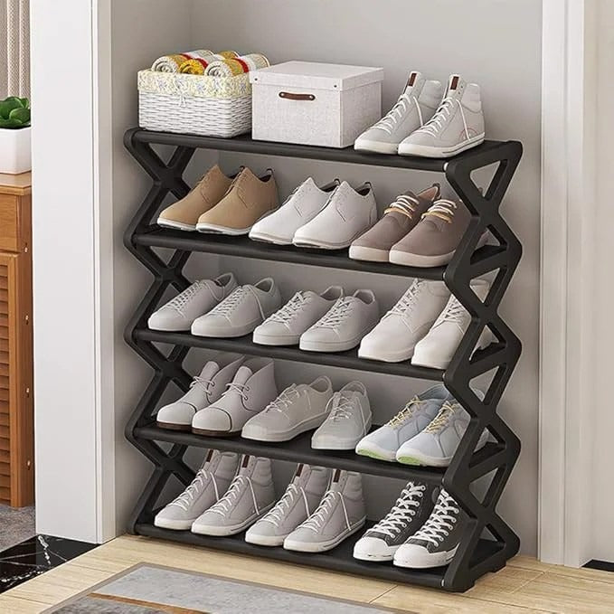 5 Layers Foldable Shoe Organizer Stand