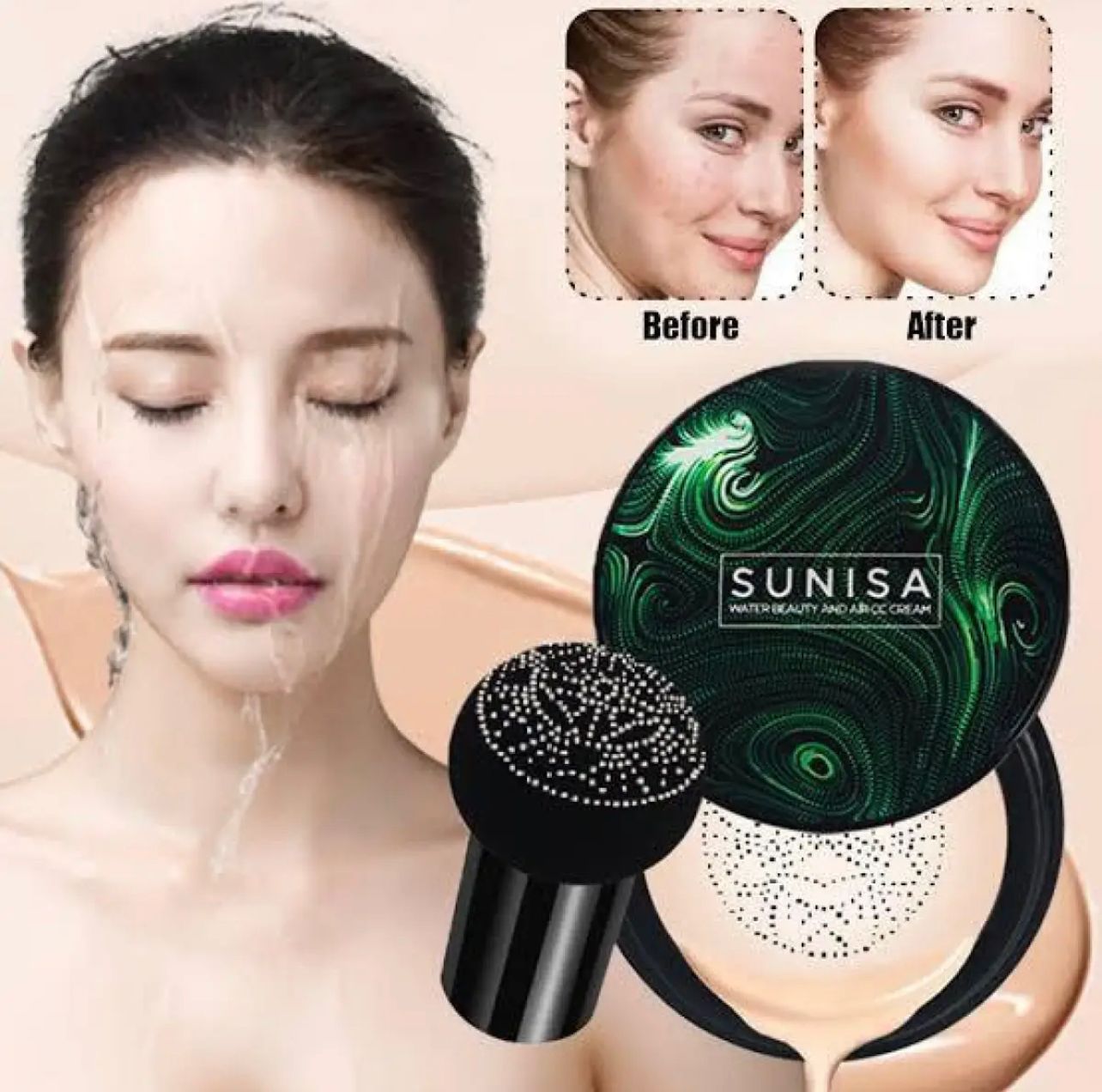 TYAGEN-II Sunisa 3 in 1 CC and BB Water Proof Foundation