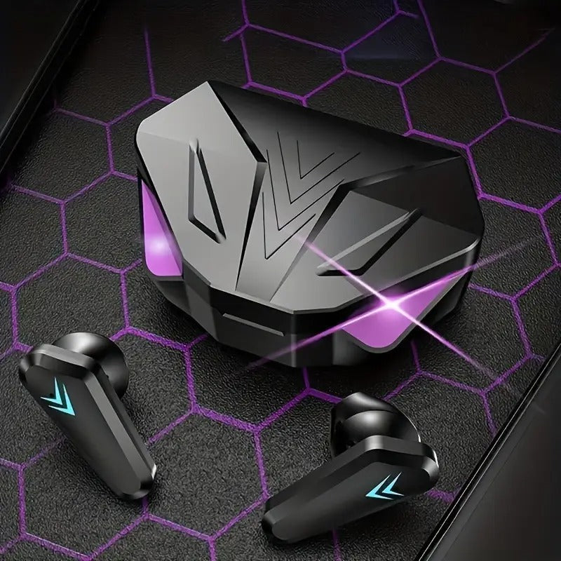 2024 Futuristic Black Wireless Earbuds