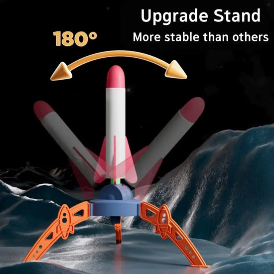 Pump Foot Shoot Rocket Toy