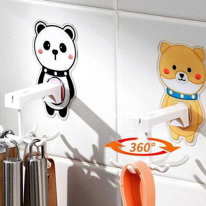 360 Degrees Rotated Kitchen Hooks Self Adhesive