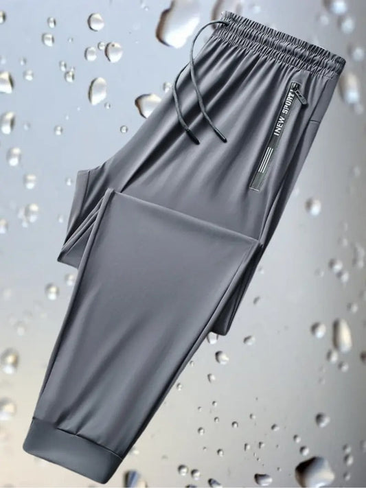 Unisex Quick-Dry Joggers with Elastic Waistband & Side Pockets - Breathable, Stretchy Casual Pants for Men and Women