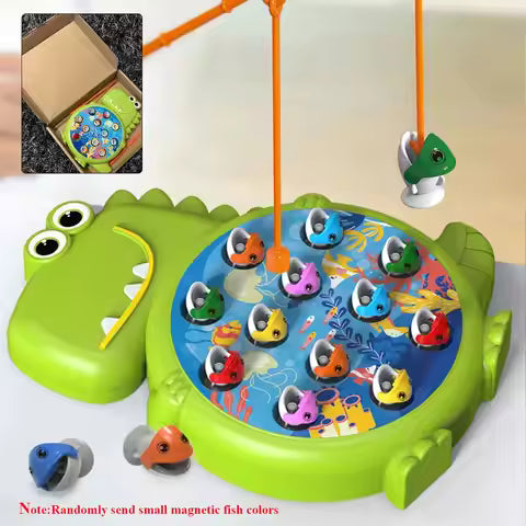 Dinosaur Simple Magnetic Fishing Toys Play Rod Game