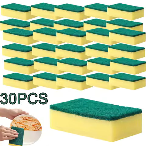 30/5pcs Magic Cleaning Sponges Double-sided Reusable
