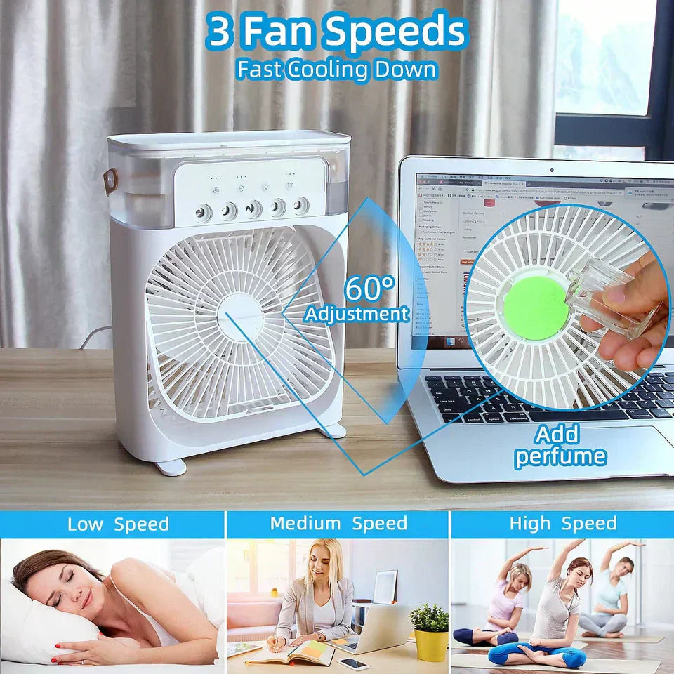 Portable Humidifier Air Cooling Conditioner Fan